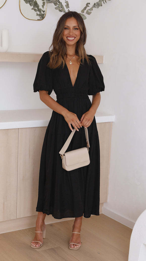 Out-Shine | Waisted midi dress