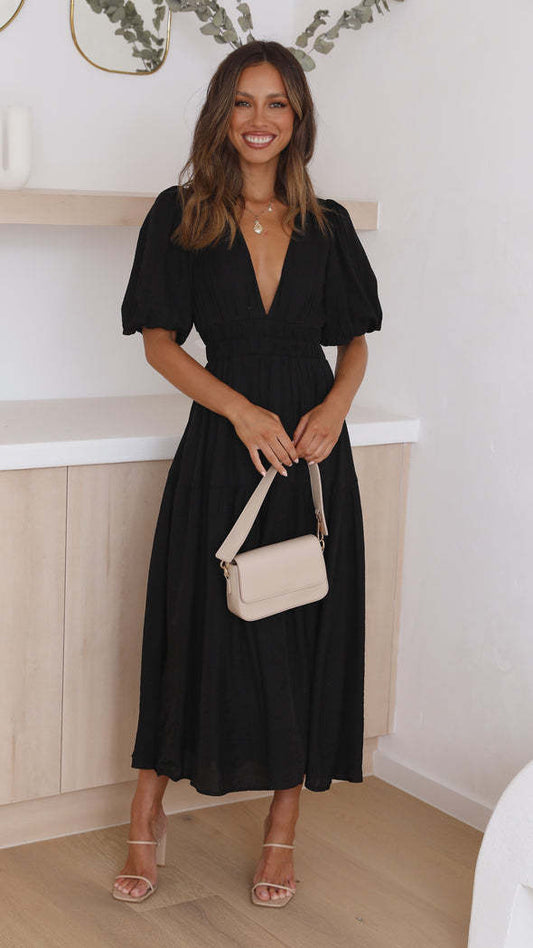 Out-Shine | Waisted midi dress