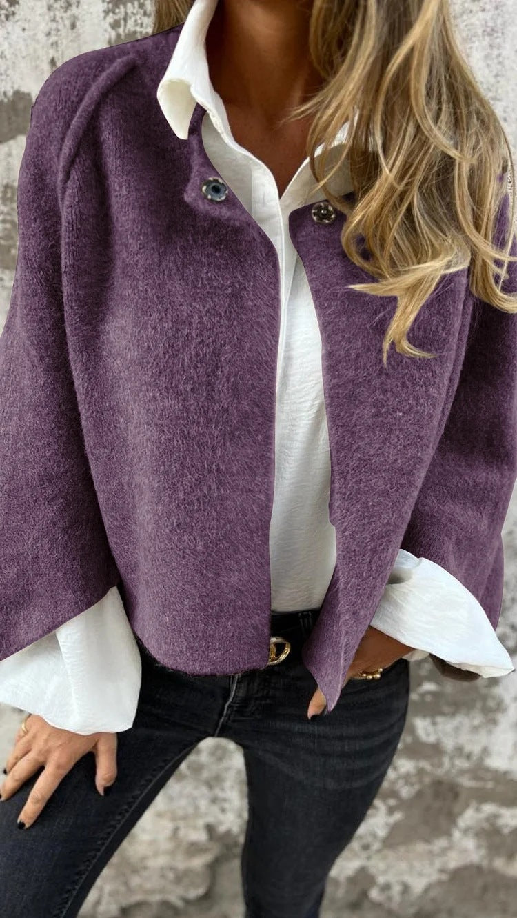 Out-Shine | Short cashmere coat