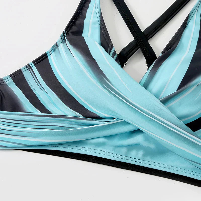 Out-Shine | Push-Up Holder Bikini Set With High Waist For Women