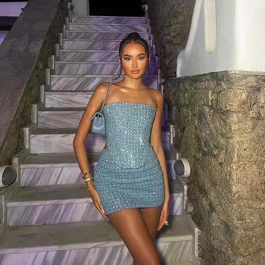 Deslumbra | Conjunto vaquero brillante