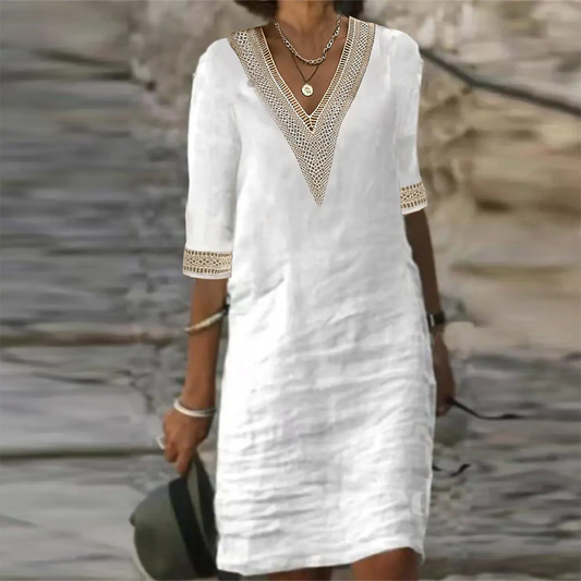 Out-Shine | Stylish Linen Summer Dress For Women