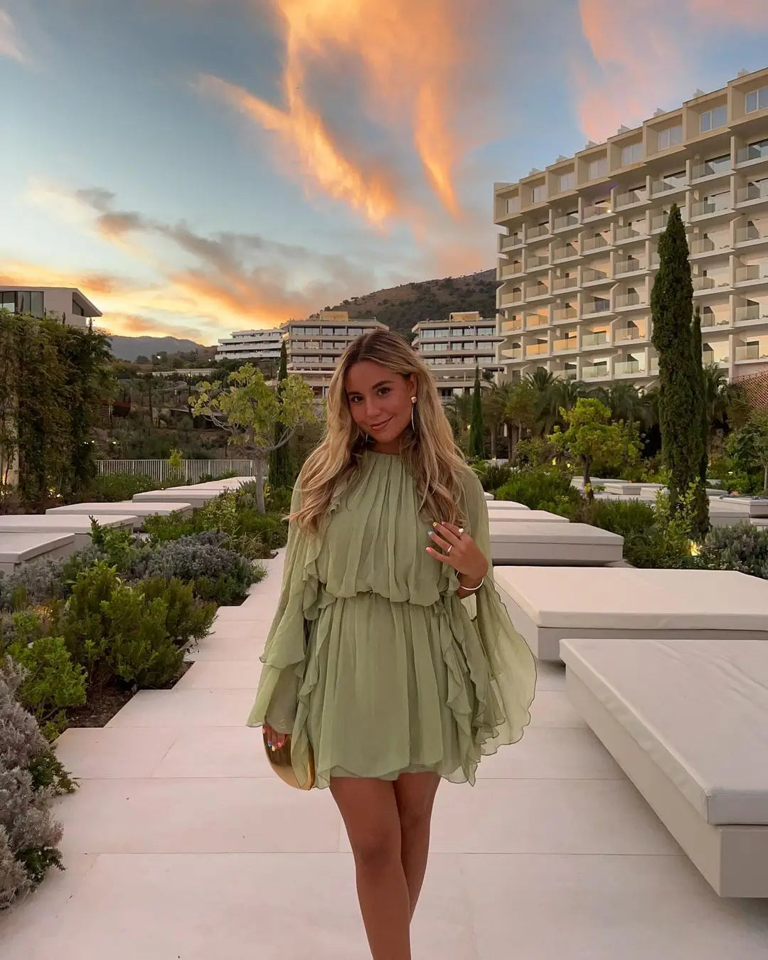 Out-Shine | Velvet Cutout Mini Dress