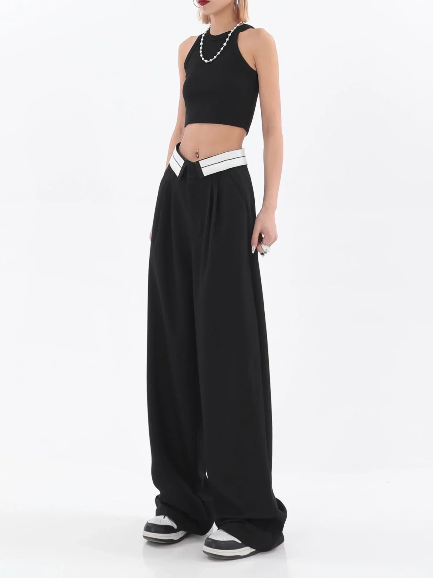 Out-Shine | Wide - Leg Pants With High Waist