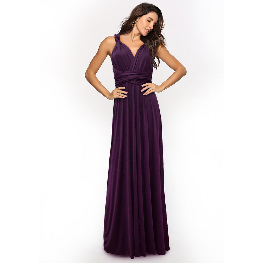 Out-Shine | Women's Multiway Wrap Convertible Boho Maxi Dress