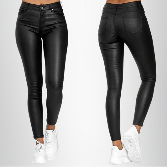 Out-Shine | Stretch-Leather Pants