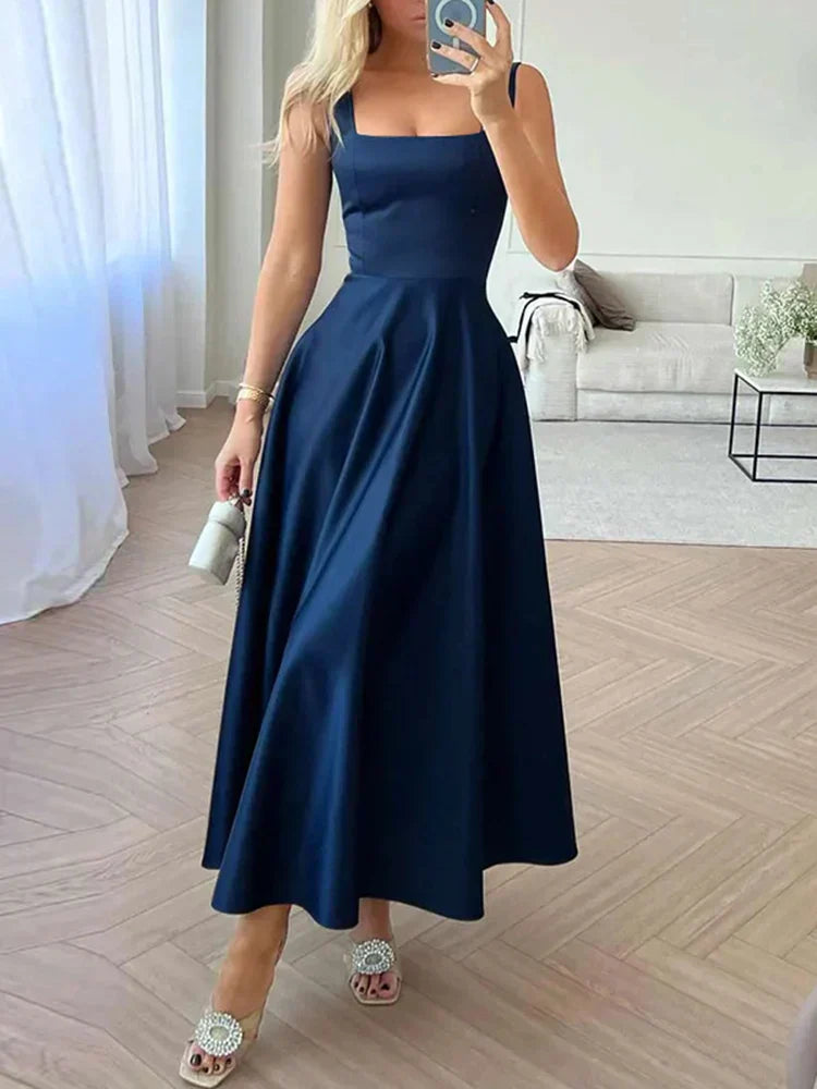Out-Shine | Modern Sleeveless High Waist Maxi Dress for Women