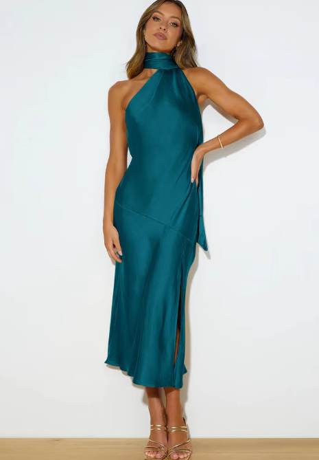 Out-Shine | Sleeveless Satin Dress