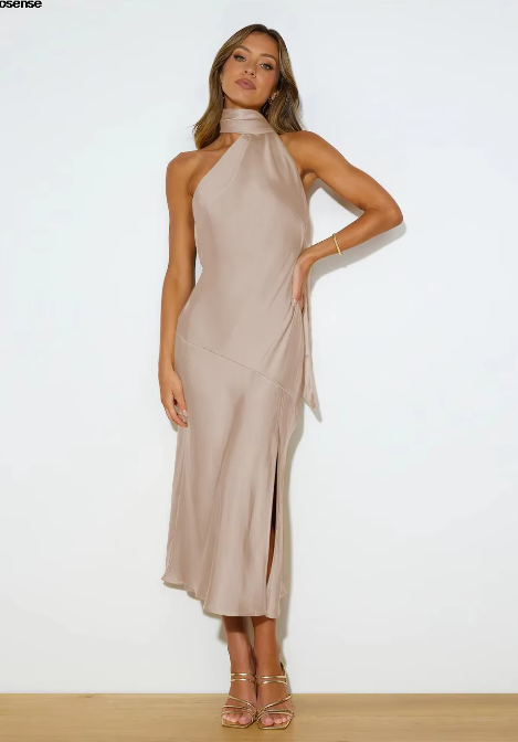 Out-Shine | Sleeveless Satin Dress