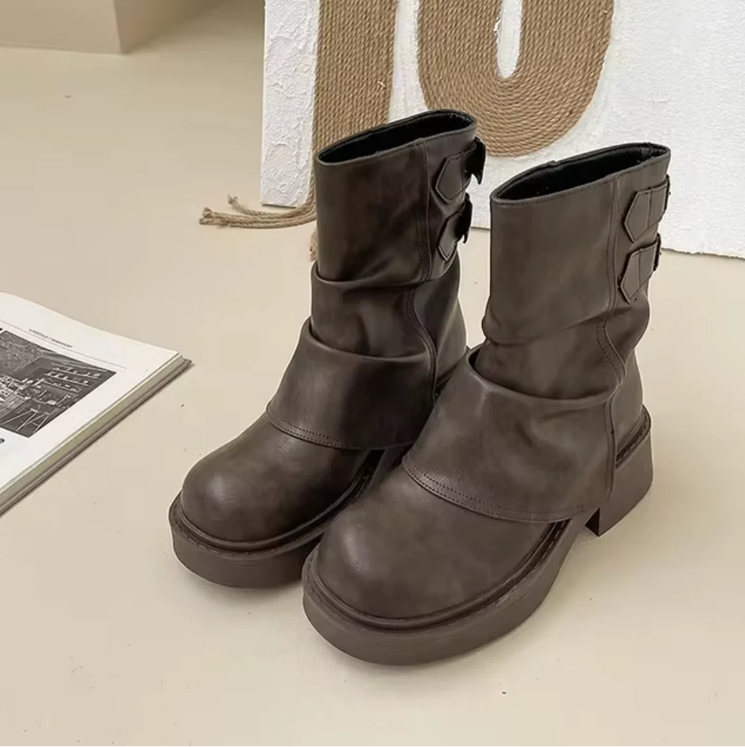 Deslumbra | Botas de piel vintage