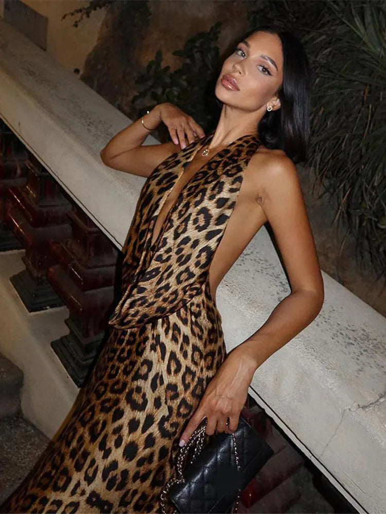 Out-Shine | Elegant Leopard Gown