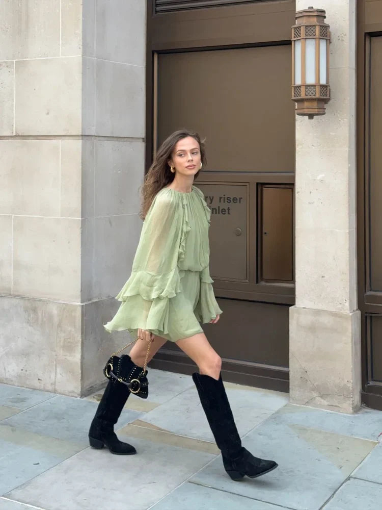 Out-Shine | Velvet Cutout Mini Dress