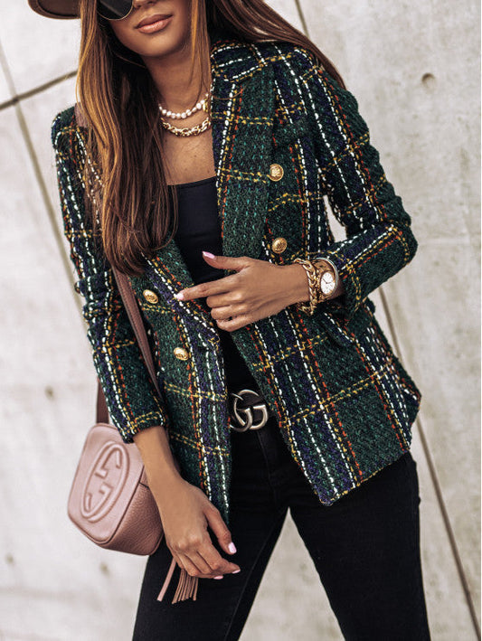 Out-Shine | Stylish Checked Blazer
