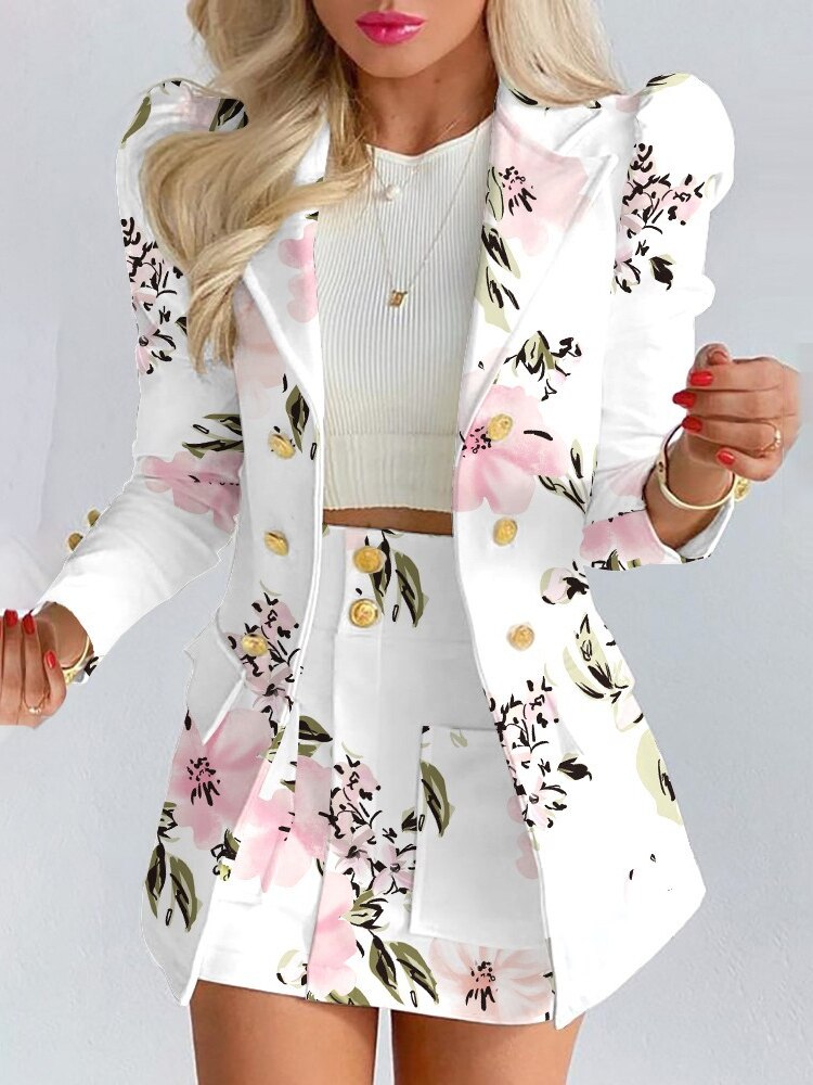 Out-Shine | 2 Piece Set Blazer + Skirt