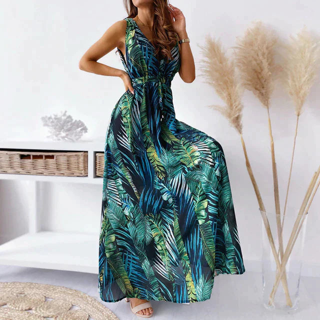 Deslumbra | Vestido largo de escote en V