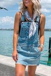 Out-Shine | Denim Casual Overall Mini Dress
