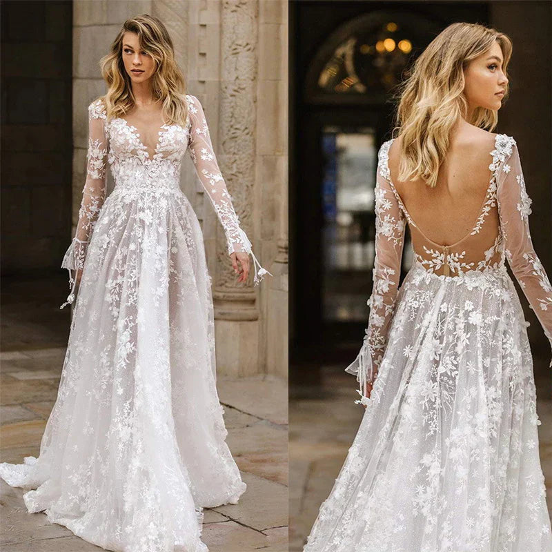 Deslumbra | Vestido de novia de encaje