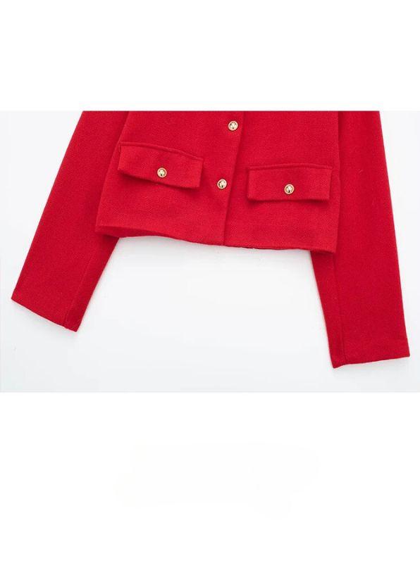 Deslumbra | Blazer corto abotonado de moda