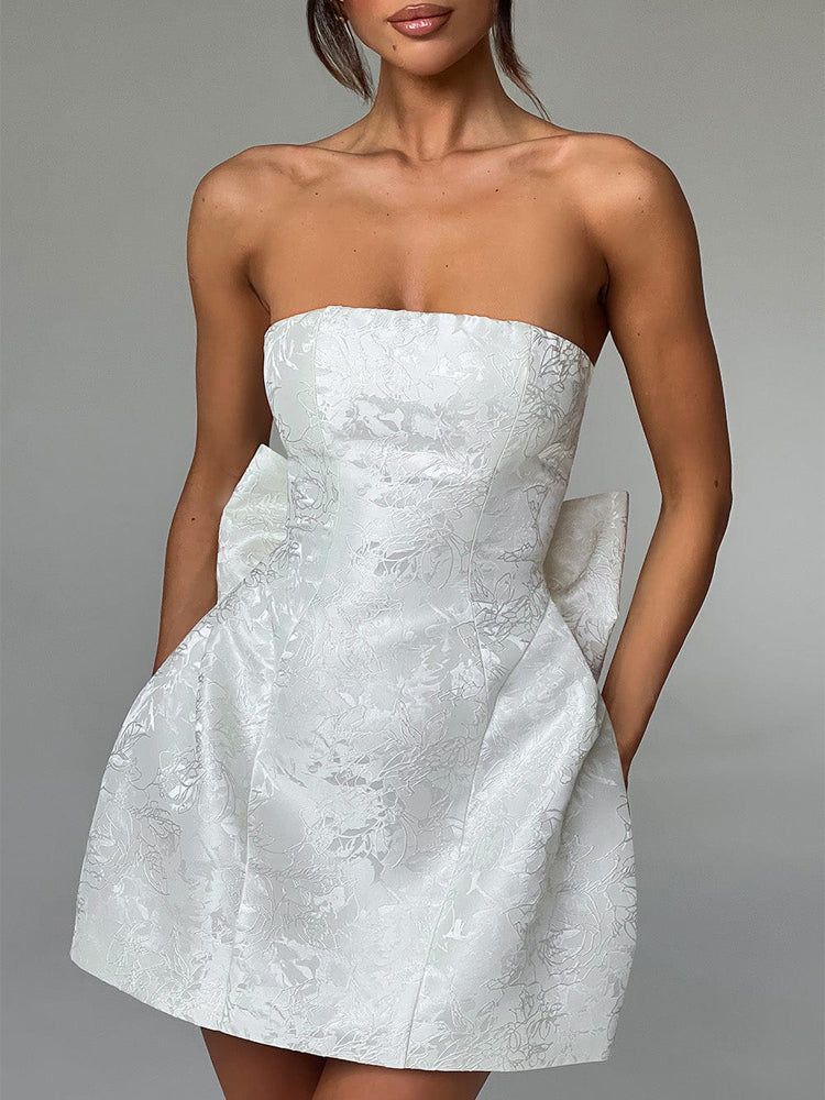 Out-Shine | Mini Dress With Bowknot