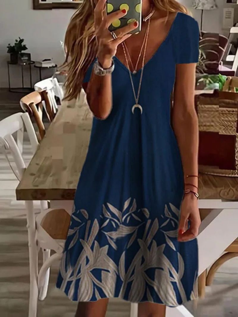 Out-Shine | Fashion Printing Dress In Colorful Design