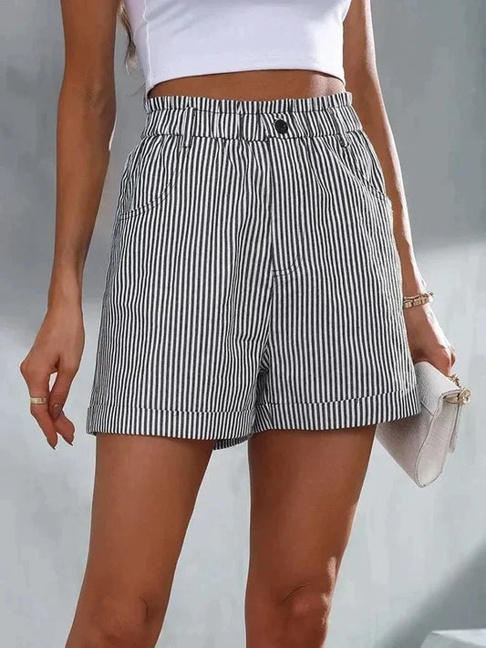 Out-Shine | Casual Striped Shorts