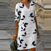 Out-Shine | Stunning Women's Summer Dress With Leaf Print