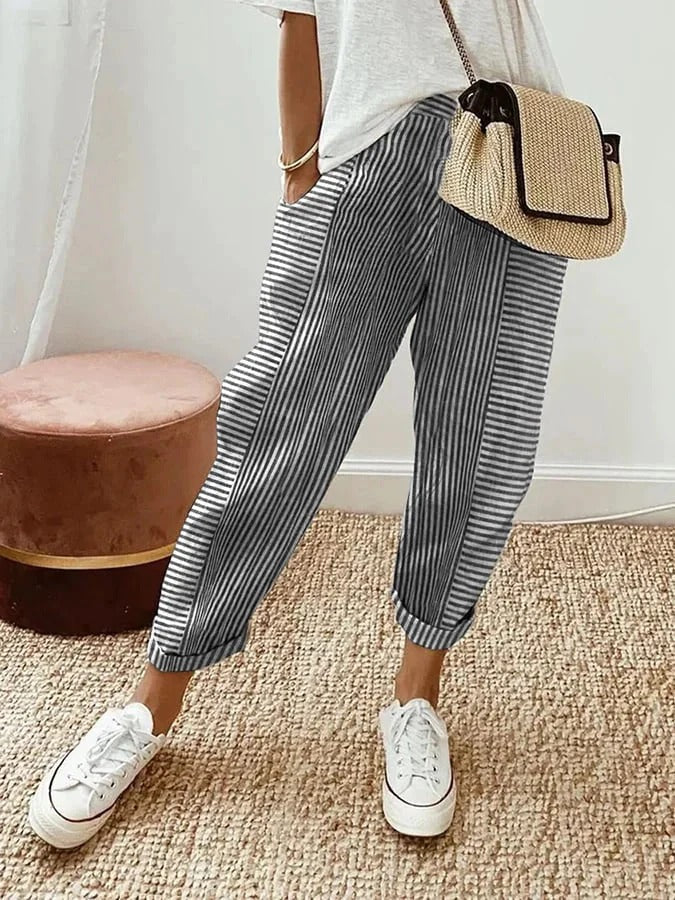 Out-Shine | Elegant Striped Pants