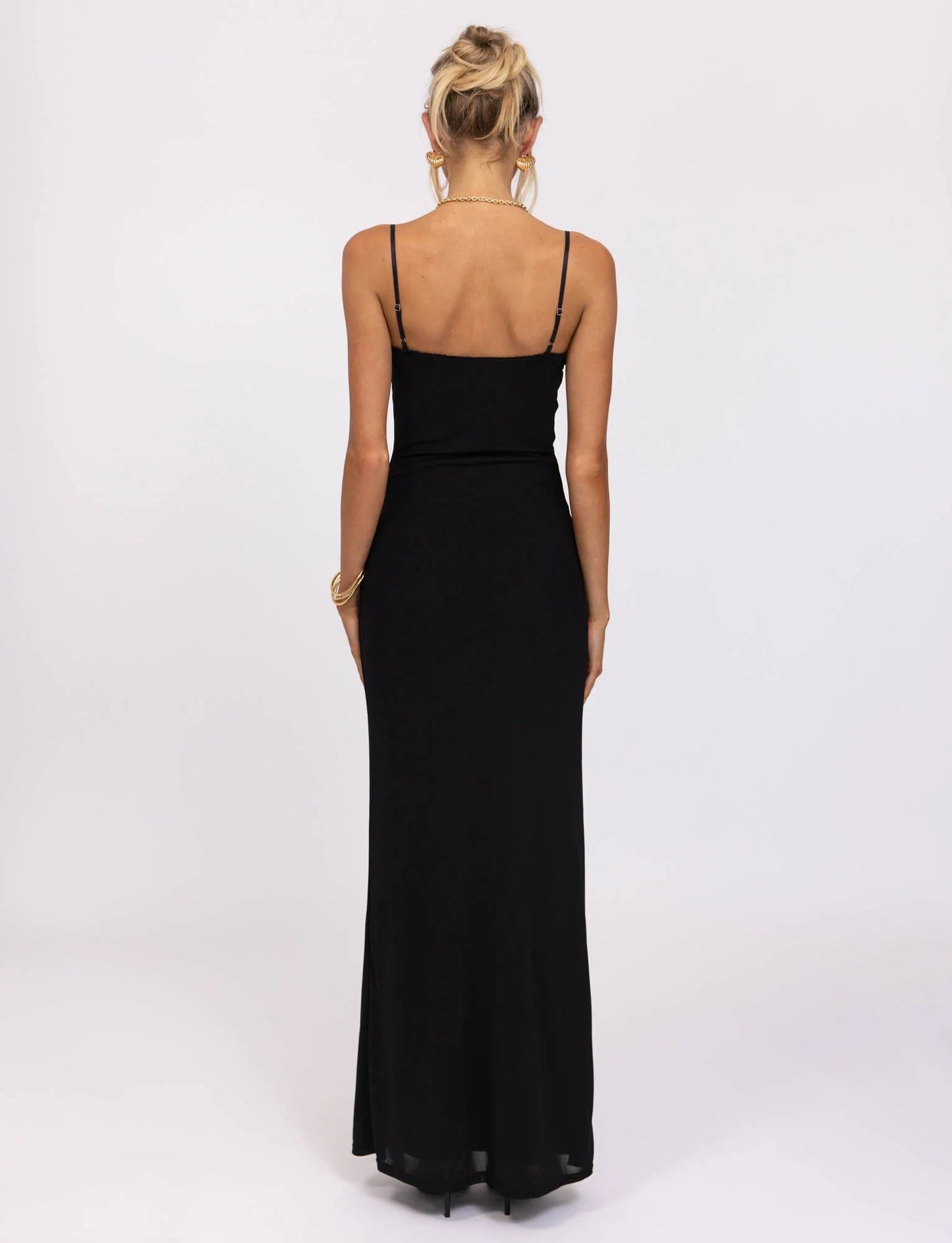 Out-Shine | Maxi Dress With V - Neck And Spaghetti Straps