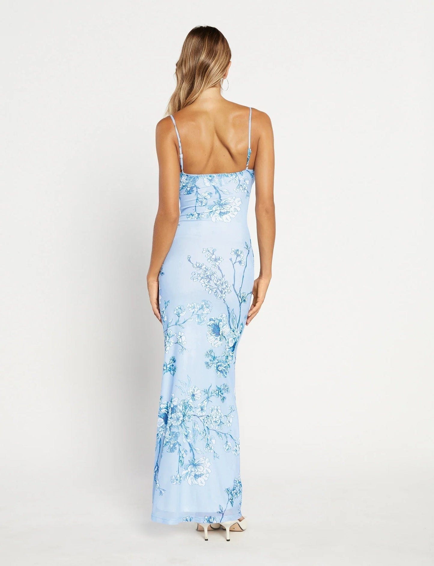 Out-Shine | Maxi Dress With V - Neck And Spaghetti Straps