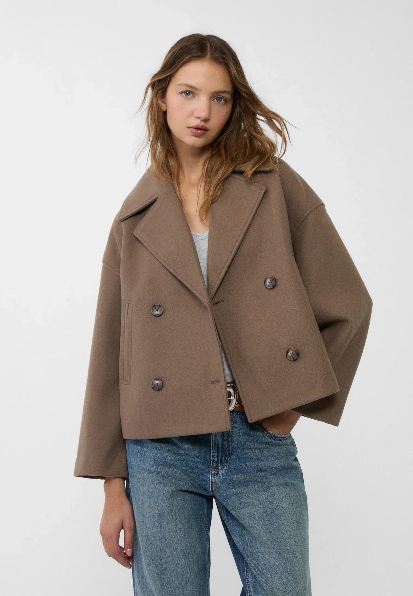 Out-Shine | Short Double-breasted Jacket for Women