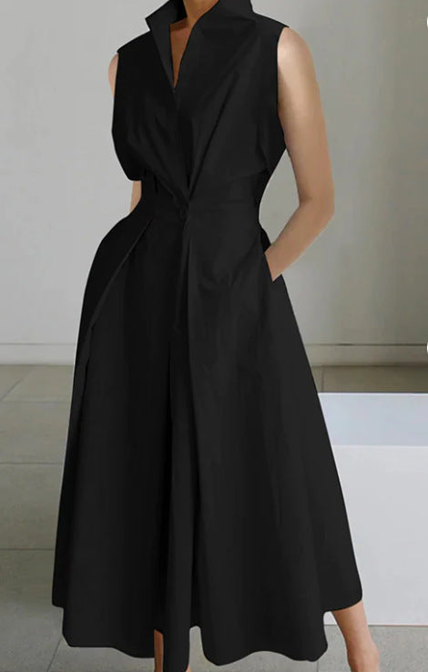 Deslumbra | Vestido de lunares con escote en V para mujer