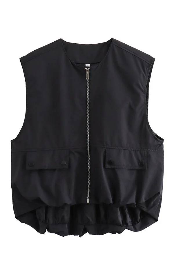 Out-Shine | Loose Sleeveless Pocket Casual Vest