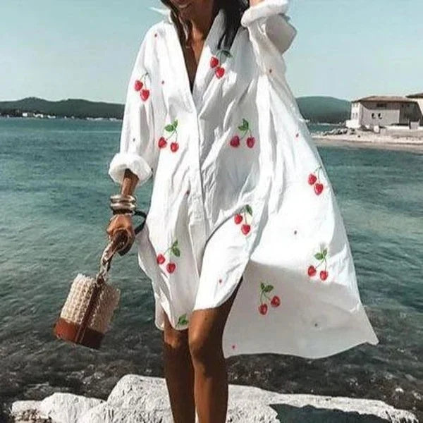 Out-Shine | Fashionable Flowing Shirt Dress For Women