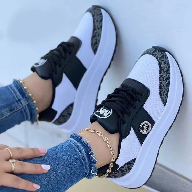 Out-Shine | Sporty Platform Sneakers With Lacing