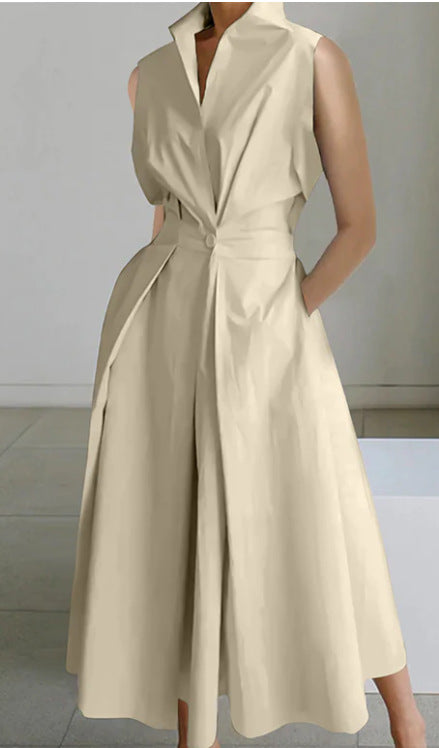 Deslumbra | Vestido de lunares con escote en V para mujer