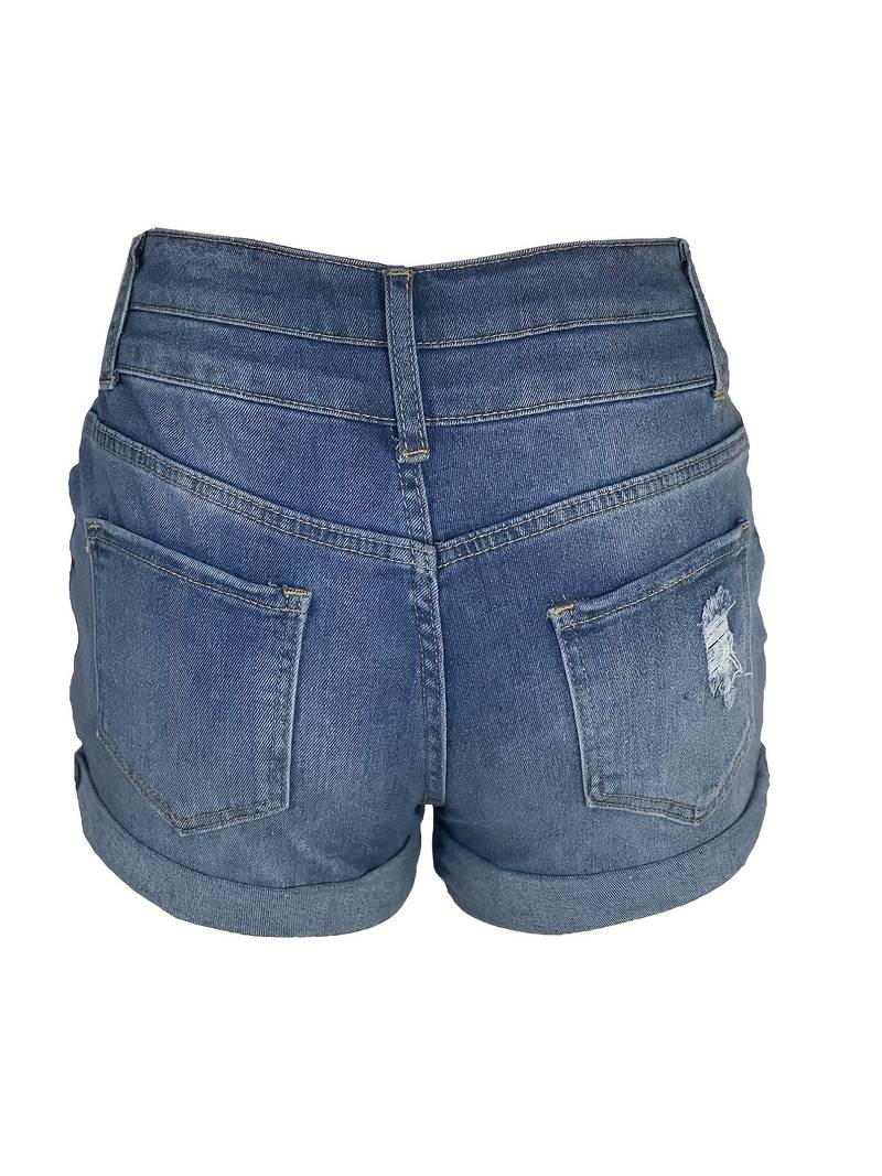 Brilla con luz propia | Shorts vaqueros de canalé para primavera/verano