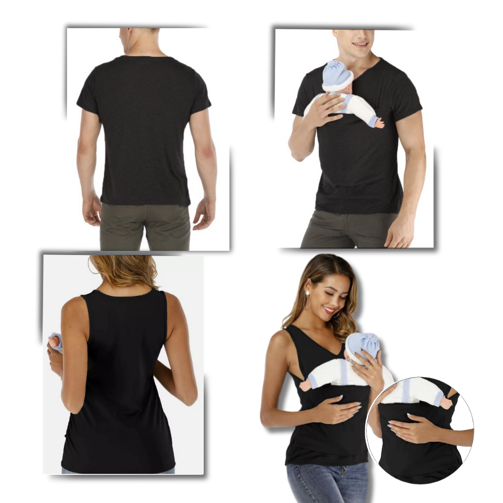 Out-Shine | Ergonomic And Fashionable T - Shirt With Kangaroo Pocket