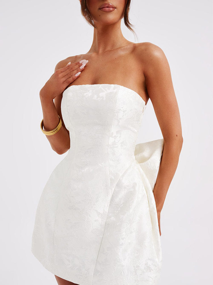 Out-Shine | Mini Dress With Bowknot