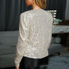 Out-Shine | Chic Sparkling Glitter Blazer For Women