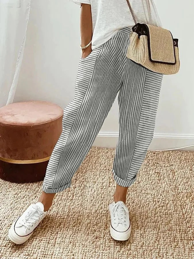 Out-Shine | Elegant Striped Pants