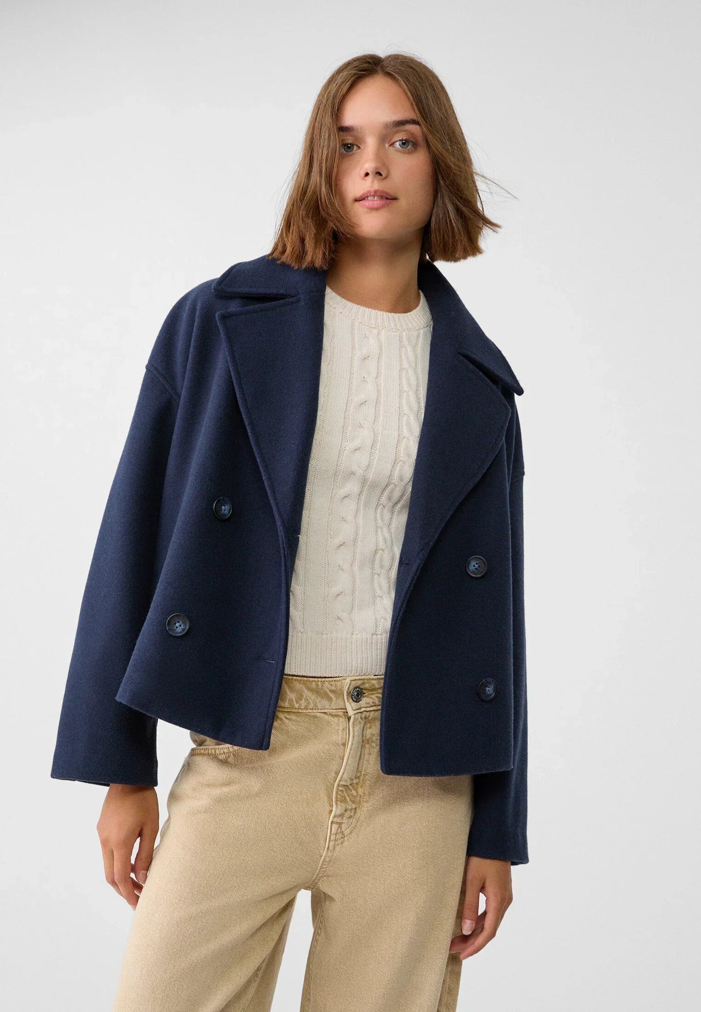 Out-Shine | Short Double-breasted Jacket for Women