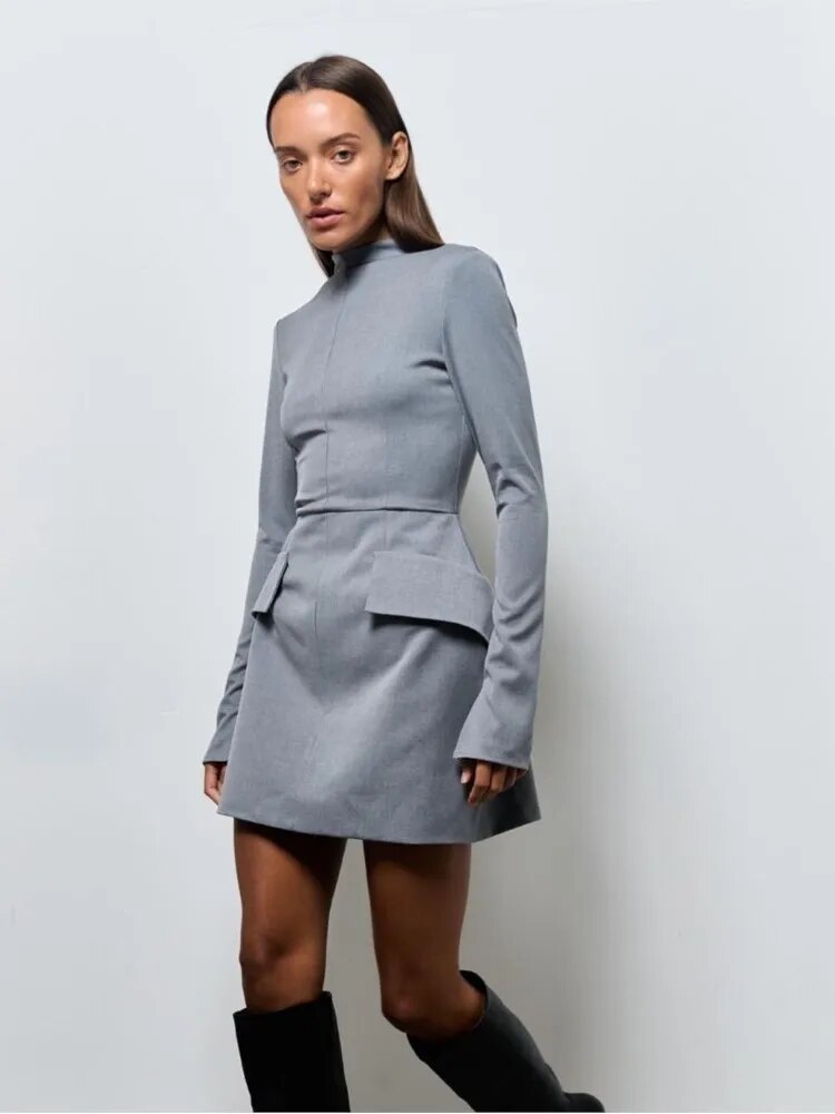 Out-Shine | Women's Turtleneck Mini Dress