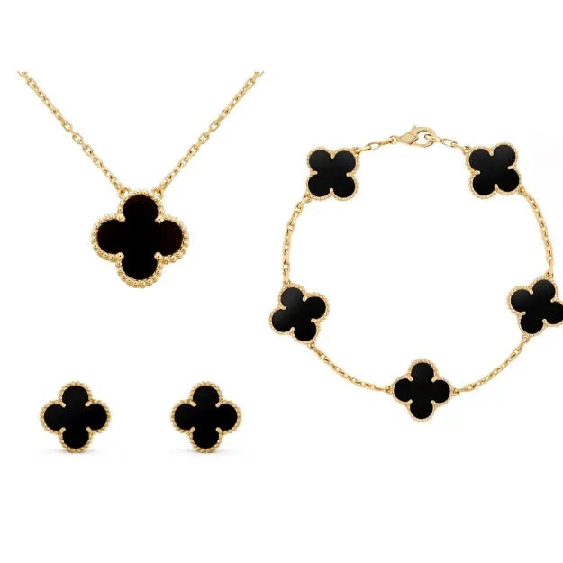Out-Shine | Timeless High Quality Necklace Bracelet and Earrings 4 Pieces Set