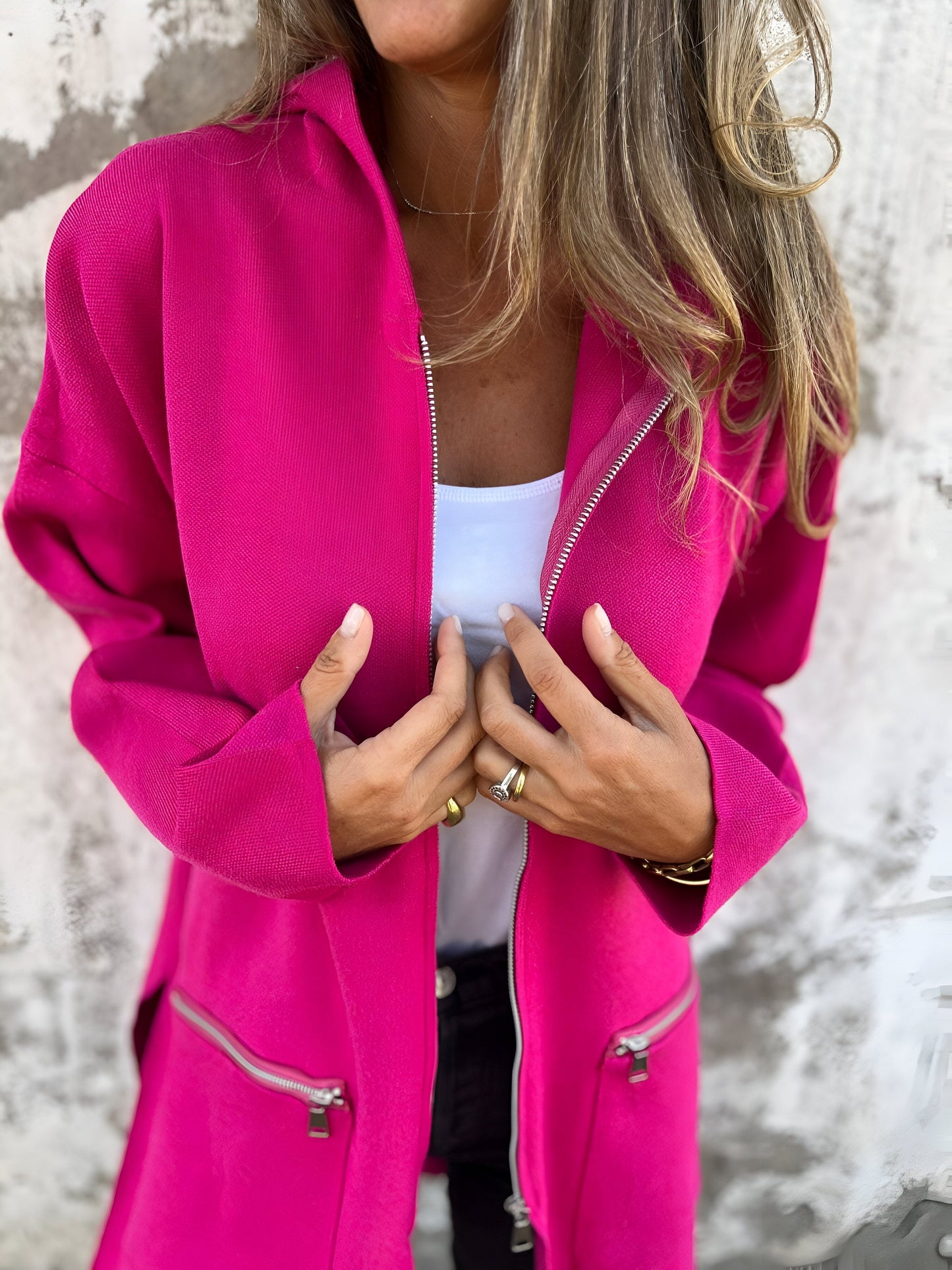 Out-Shine | Casual Zip-Up Crew Neck Vest