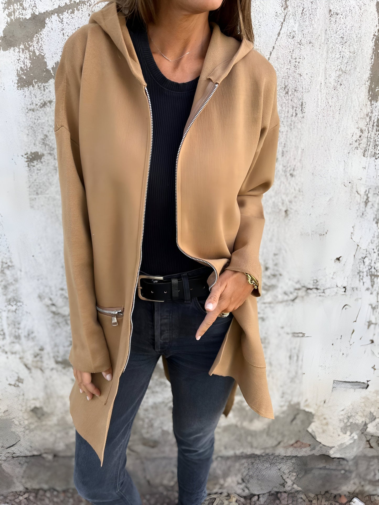 Out-Shine | Casual Zip-Up Crew Neck Vest