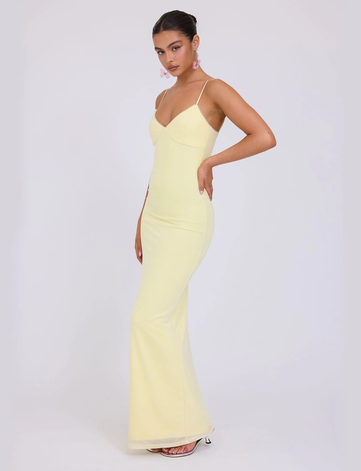 Out-Shine | Maxi Dress With V - Neck And Spaghetti Straps