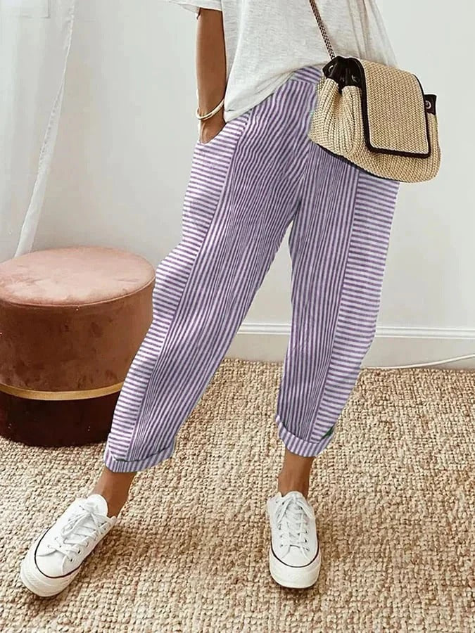 Out-Shine | Elegant Striped Pants