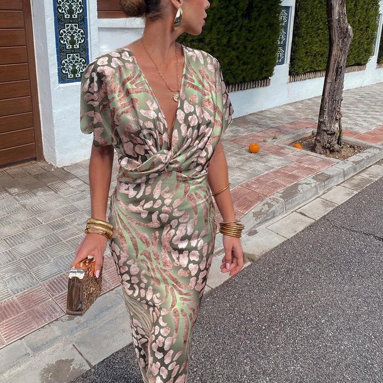 Out-Shine | Elegant Twisted Maxi Dress