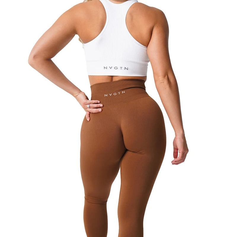 Brilla con luz propia | Leggings deportivos sin costuras para mujer 