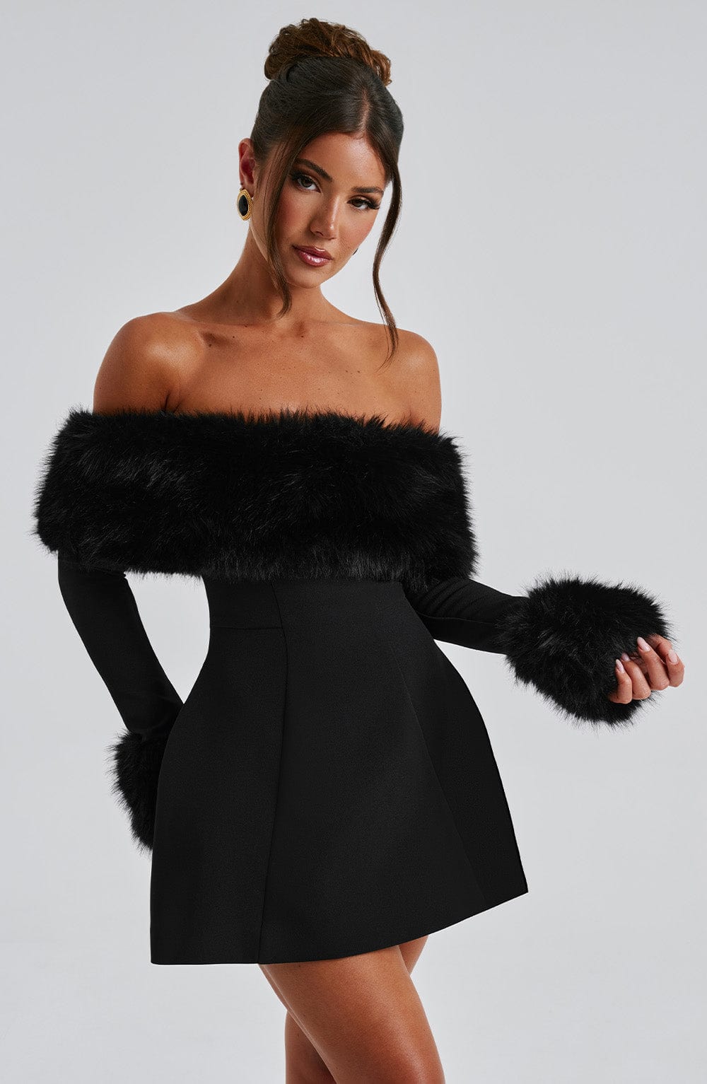 Out-Shine | Luxurious Fur Dress